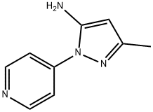 3-Methyl-1-(pyridin-4-yl)-1H-pyrazol-5-amine Structure
