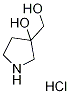 3-(Hydroxymethyl)pyrrolidin-3-ol hydrochloride Struktur