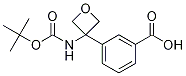 3-(3-((tert-Butoxycarbonyl)amino)oxetan-3-yl)benzoic acid 结构式