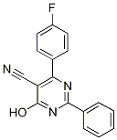 4-(4-Fluorophenyl)-6-hydroxy-2-phenylpyrimidine-5-carbonitrile Struktur