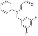 1-(3,5-difluorobenzyl)-1H-indole-3-carboxaldehyde Struktur