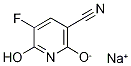 3-CYANO-2,6-DIHYDROXY-5-FLUOROPYRIDINE, MONOSODIUM SAL Structure