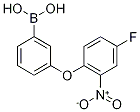 3-(4-Fluoro-2-nitrophenoxy)benzeneboronic acid Structure