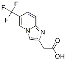 2-(Carboxymethyl)-6-(trifluoromethyl)imidazo[1,2-a]pyridine 结构式