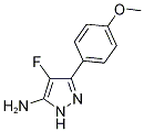 4-Fluoro-3-(4-methoxyphenyl)-1H-pyrazol-5-amine, 4-(5-Amino-4-fluoro-1H-pyrazol-3-yl)anisole