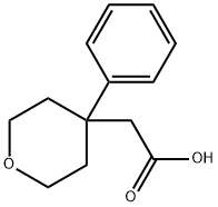 2-(4-フェニル-テトラヒドロ-2H-ピラン-4-イル)酢酸 化学構造式