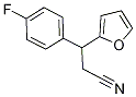 3-(4-Fluorophenyl)-3-(furan-2-yl)propanenitrile Structure