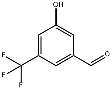 3-羟基-5-(三氟甲基)苯甲醛, 1243312-51-7, 结构式