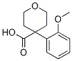 4-(2-methoxyphenyl)oxane-4-carboxylic acid,,结构式
