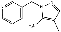 4-甲基-1-(吡啶-3-基甲基)-1H-吡唑-5-胺 结构式