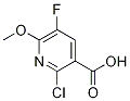 2-Chloro-5-fluoro-6-methoxynicotinic acid Structure