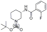 tert-Butyl (3S)-3-[(2-fluorobenzoyl)amino]piperidine-1-carboxylate, (3S)-1-(tert-Butoxycarbonyl)-3-[(2-fluorobenzoyl)amino]piperidine, N-[(3S)-1-(tert-Butoxycarbonyl)piperidin-3-yl]-2-fluorobenzamide