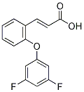 TRANS-2-(3,5-DIFLUOROPHENOXY)CINNAMIC ACID, , 结构式