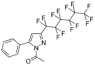1-Acetyl-3(5)-perfluorohexyl-5(3)-phenyl-1H-pyrazole