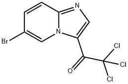 1-(6-溴咪唑[1,2-A]吡啶-3-基)-2,2,2-三氯乙-1-酮 结构式