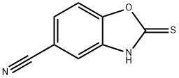 2-硫代-2,3-二氢苯并[D]O噁唑-5-甲腈 结构式