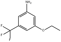 3-乙氧基-5-三氟甲基苯胺, 1429903-76-3, 结构式