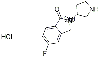 (R)-5-Fluoro-2-(pyrrolidin-3-yl)isoindolin-1-one hydrochloride Structure