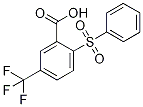 2-(Phenylsulphonyl)-5-(trifluoromethyl)benzoic acid Struktur