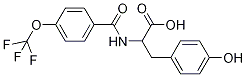 N-[4-(Trifluoromethoxy)benzoyl]-DL-tyrosine Struktur