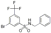 N-Benzyl-3-bromo-5-(trifluoromethyl)benzenesulphonamide Structure