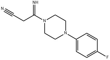 3-[4-(4-Fluorophenyl)piperazin-1-yl]-3-iminopropionitrile 97% Struktur