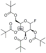 2,3,4,6-Tetrakis-O-(2,2-dimethylpropanoyl)-alpha-D-mannopyranosyl fluoride Struktur