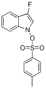 3-Fluoro-1H-indol-1-yl 4-toluenesulphonate Struktur