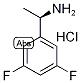 (R)-3,5-Difluoro-alpha-methylbenzylamine hydrochloride 结构式