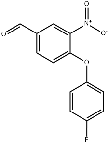 4-(4-FLUOROPHENOXY)-3-NITROBENZALDEHYD Struktur