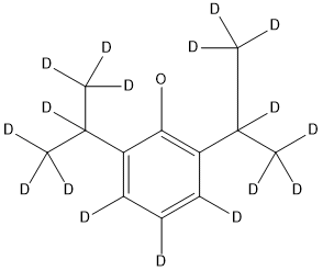 プロポフォル-D17 化学構造式