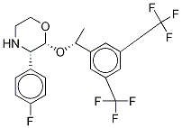 2-(R)-[1-(S)-(3,5-Bis(trifluoromethyl)phenyl)ethoxy]-3-(S)-fluorophenylmorpholine-d2 Structure