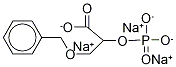 Trisodium 3-O-Benzyl-2-phosphonyl-D-glycerate 化学構造式