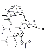 4-O-Acetyl-3,6-di-O-(2,3,4,6-tetra-O-acetyl-α-D-mannopyranosyl)-D-mannopyranose, , 结构式