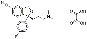 1-[3-(Dimethylamino-d6)propyl]-1-(4-fluoro-phenyl)-1,3-dihydro-isobenzofuran-5-carbonitrile Oxalate Structure
