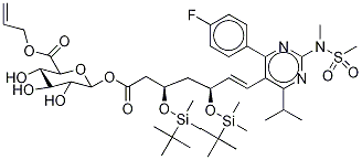 3,5-Di(tert-butyldimethylsilyl) Rosuvastatin Acyl--D-glucuronide Allyl Ester
