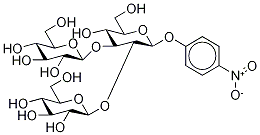 4-Nitrophenyl 2,3-Di-O-(-D-glucopyranosyl)--D-glucopyranoside Struktur