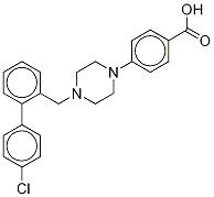 4-[4-(4'-Chlorobiphenyl-2-ylmethyl)piperazin-1-yl]benzoic Acid-d8 Struktur