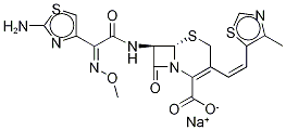 Cefditoren Acid-d3 Sodium Salt,,结构式
