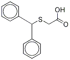 2-[(Diphenylmethyl)thio]acetic Acid-d10 Structure