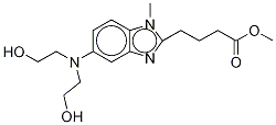 [1-Methyl-5-bis(2’-hydroxyethyl)aminobenzimidazolyl-2]butanoic Acid Methyl Ester-d5 Structure