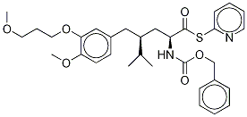 (αS,γS)-4-Methoxy-3-(3-methoxypropoxy)-γ-(1-methylethyl)-α-[[(phenylmethoxy)carbonyl]amino]benzenepentanethioic Acid S-2-Pyridinyl Ester 化学構造式