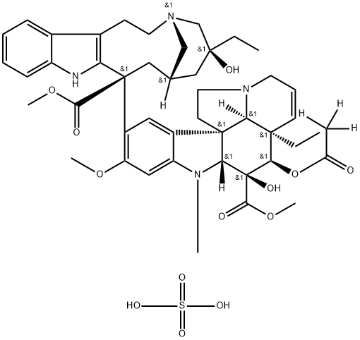 Vinblastine-d3 Sulfate, 1246818-72-3, 结构式