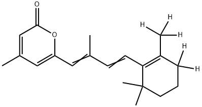(E,E)-6-α-Ionylidene-4-methylpyran-2-one-d5 Structure