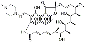 25-Desacetyl RifaMpicin-d3, , 结构式