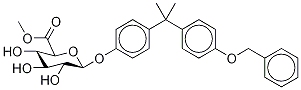 4'-O-Benzyl Bisphenol A β-D-Glucuronic Acid Methyl Ester Structure