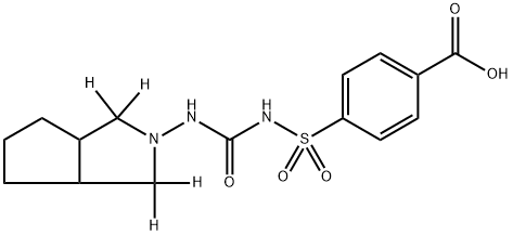 Carboxy Gliclazide-d4 Struktur