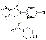 N-DesMethyl Zopiclone-d8 Dihydrochloride Struktur