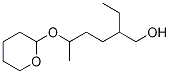 5-[(Tetrahydro-2H-pyran-2-yl)oxy]-2-ethyl-1-hexanol Struktur