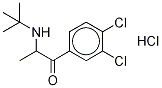 2-(tert-ButylaMino)-3',4'-dichloropropiophenone-d6 Hydrochloride Struktur
